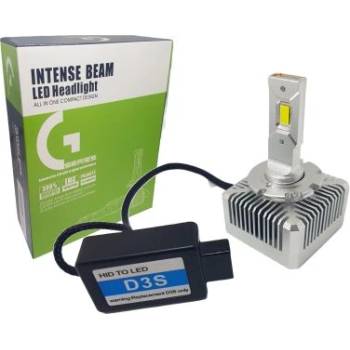 Лед крушки - Led система D3S за подмяна на фабричен ксенон - 20000 Лумена 40W - Canbus 6000K - 300% повече светлина