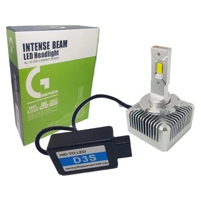 Лед крушки - Led система D3S за подмяна на фабричен ксенон - 20000 Лумена 40W - Canbus 6000K - 300% повече светлина