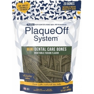 PlaqueOff Mini zeleninové dentálne maškrty pre psy 340 g