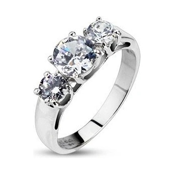 Šperky4U zásnubní prsten chirurgická ocel OPR1490