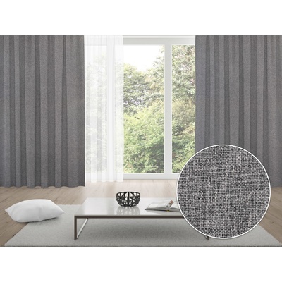 Biante 100% zatemňovací závěs Blackout BKT-551 Šedý režný - šířka 140 cm 140x180 cm