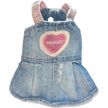 Tiger`s Heart Дънкова рокличка honey