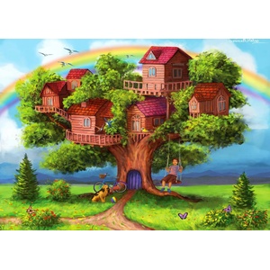 Enjoy - Puzzle Treehouses - 1 000 piese