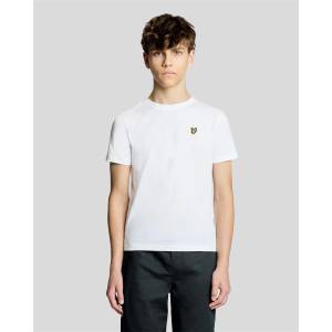Lyle and Scott Детска тениска Lyle and Scott Lyle & Scott Kids Plain Cotton T-Shirt - White