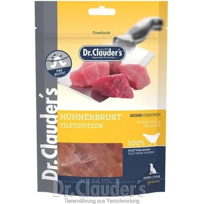 Dr. Clauder Filet Strips - меки ленти от пилешки гърди 80 гр/pre biotik/ (22221100)