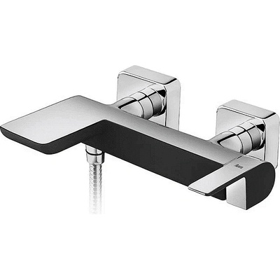Strohm Teka Смесител за баня, за вана/душ, черен FORMENTERA (Б.180.ХРЧЕ)