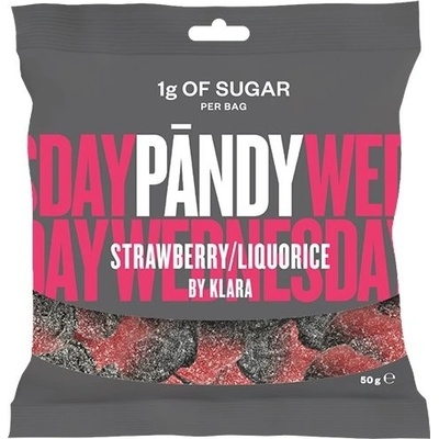 PANDY CANDY STRAWBERRY/LIQUORICE 50 g
