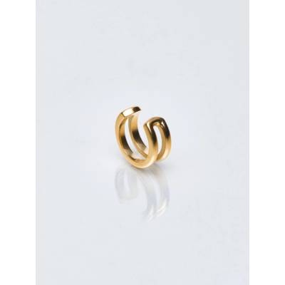 Franco Bene Dvousečná ear cuff náušnice pozlacená 1359