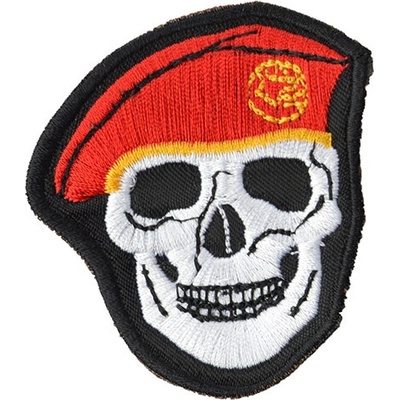 NAVYS Nášivka LEBKA baret vo farbe ČERVENÁ