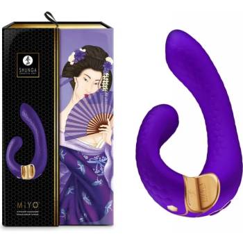 Image 1 of G-SPOT вибратор за двойна стимулация, изискан, 18, 5см. - Miyo Purple (SHUNGA0230)