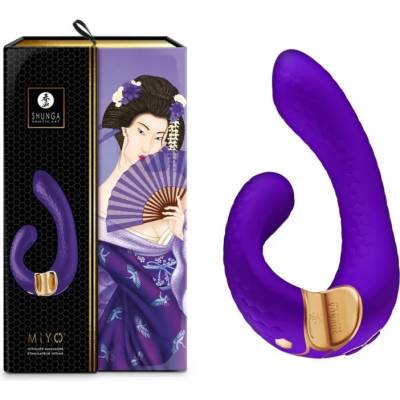 G-SPOT вибратор за двойна стимулация, изискан, 18, 5см. - Miyo Purple (SHUNGA0230)