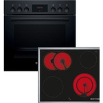 Bosch Фурна за вграждане bosch hef113bb0 + Стъклокерамичен плот (hef113bb0)