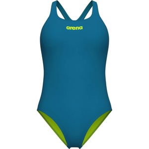 arena Дамски бански костюм Arena Women's Team Swimsuit Swim Pro Solid Swimsuit - Blue Cosmo / Artic Lime - размер 40 (EU) (150-4079-1416)
