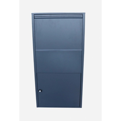 Box na balíky s prepadovou lištou, H - 880 mm, RAL 7016