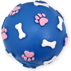 PET NOVA Винилова топка с костилки и лапички - 7, 5 см