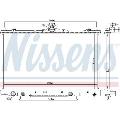 Chladič motoru NISSENS 628975