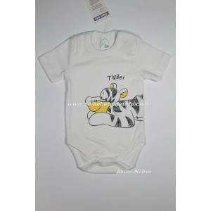 SUNNY KIDS Боди с къс ръкав Тигър /бял/, 56