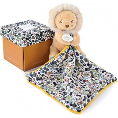 Doudou Darčeková sada levíček s dečkou 12 cm