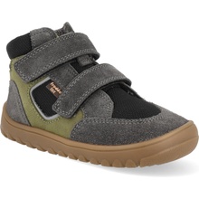 Froddo Detské celoročné členkové barefoot topánky UP HILL TEX GREY/BLACK G3110281-3