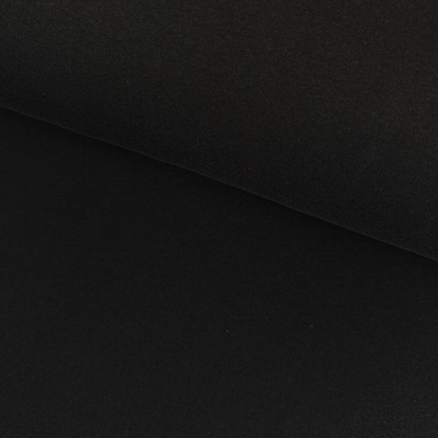 Teplákovina počesaná - Černá