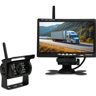 Bezdrátový digitální parkovací a couvací set XPZ-WD1, 12V-24V, 7" LCD + 1x kamera – Sleviste.cz