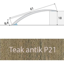 Profil Team Přechodový profil buk E08 61mm 1 m