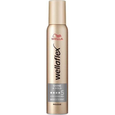 Wella Wellaflex Shiny Hold Ultra Strong Hold Mousse 200 ml