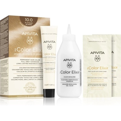 APIVITA My Color Elixir боя за коса без амоняк цвят 10.0 Platinum Blonde