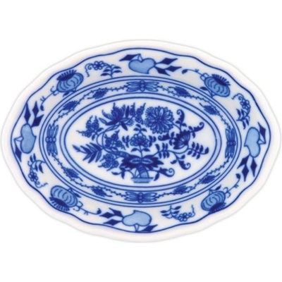 Český porcelán Dubí miska raviere oválná cibulák 15 cm