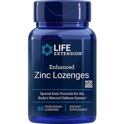 Life Extension Enhanced Zinc Lozenges 30 pastilek