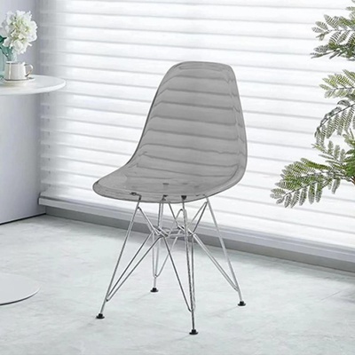 Трапезен стол pp712 Прозрачно - сив