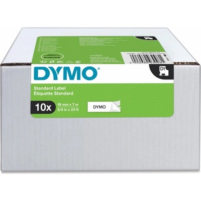 Dymo D1 ORIGINAL etiketovací páska VALUE PACK černá na bílé 19 mm x 7 m