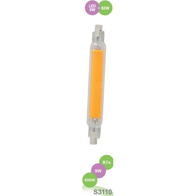 Sandria LED žárovka R7s S3110 SANDY LED J118 R7S 9W COB 4000K