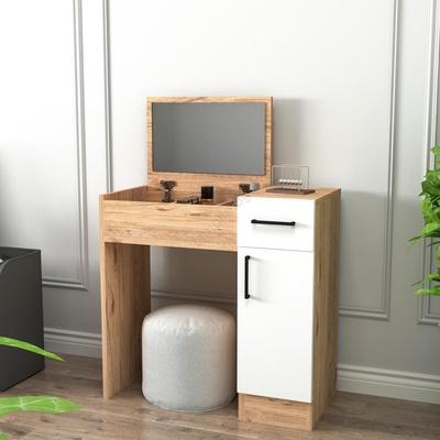 Asir Тоалетка INCI 108, 8x77 см, борова Atlantic/бяла (AS1864)