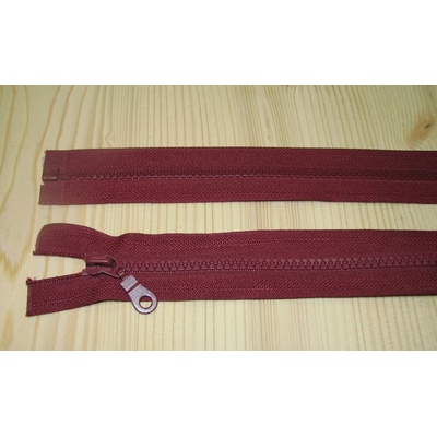 Zips kostenný bordová 5mm deliteľný 80cm