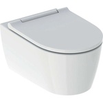 Geberit ONE - Окачена тоалетна чиния със седалка SoftClose, TurboFlush, KeraTect, бяла 500.201. 01.1 (500.201.01.1)