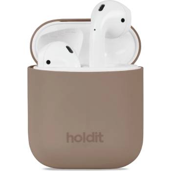 Image 1 of Holdit Kaлъф Holdit Silicone Case за AirPods 1/2 - Mocha Brown