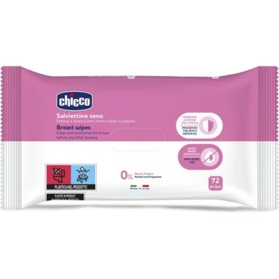 Chicco Почистващи кърпички за кърмачки Chicco, 72 броя (N0118.1)