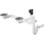 Hansgrohe Сифон Hansgrohe D17 10 за двойна гранитна мивка (43928000) Мивка за вграждане