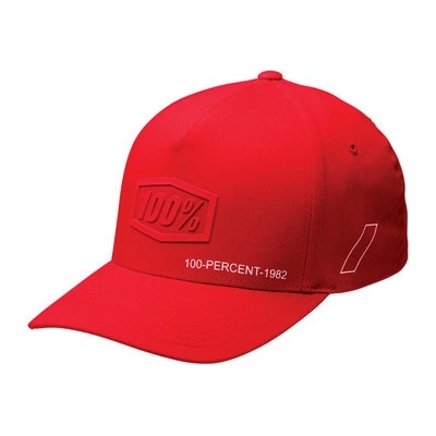 100 % Lin Casquette 100% shadow flexfit x-fit Červená