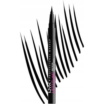 NYX Professional Makeup Lift&Snatch Brow Tint Pen Fix na obočí 10 Black 1 ml – Zboží Dáma