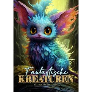 Fantastische Kreaturen Malbuch für Erwachsene | Monsoon Publishing, Musterstück Grafik (2023)