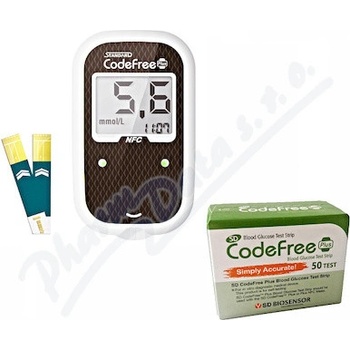 SD-Codefree Plus glukometer + 50 prúžkov