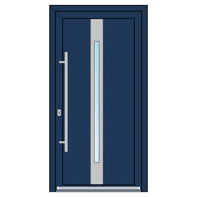 OknaDvereNaMiru.cz Vchodové dveře INOX 2015 antracit 105 x 210 cm