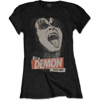 Kiss The Demon Rock Black L Дамски Риза (KISSTS12LB03)