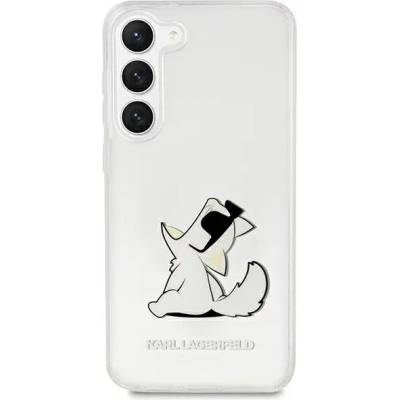 KARL LAGERFELD Samsung Galaxy S23+ прозрачен твърд калъф Choupette Fun (KLHCS23MCFNRC)