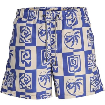 JACK & JONES Бански гащета Jack & jones Fiji Oceanday swimming shorts - Multicolor (Dazzling Blue)