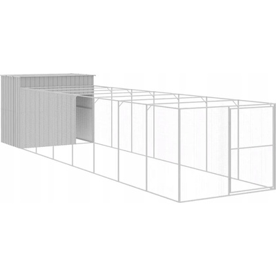 VidaXL Kotec z hliníku 865 x 214 x 181 cm