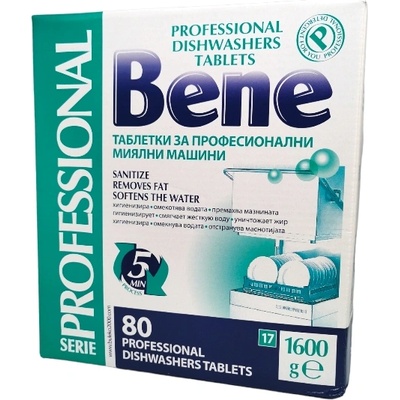 BENE professional таблетки за съдомиялна машина, 80 броя