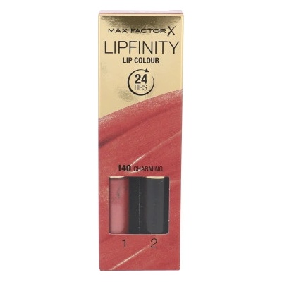 Max Factor Lipfinity rtěnka a lesk 140 Charming + 1,9 g 2,3 ml